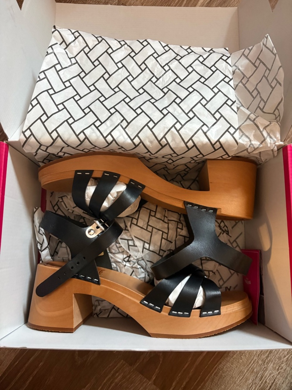 Swedish Hasben Plain Strap Sandal